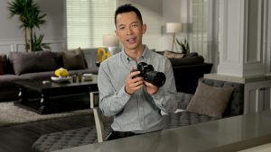 Photo of Nikon's Mark Cruz holding the Z 8 mirrorless camera